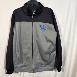 Kentucky Wildcats UK Gen2 Full Zip Jacket Men's Large Gray Black NCAA